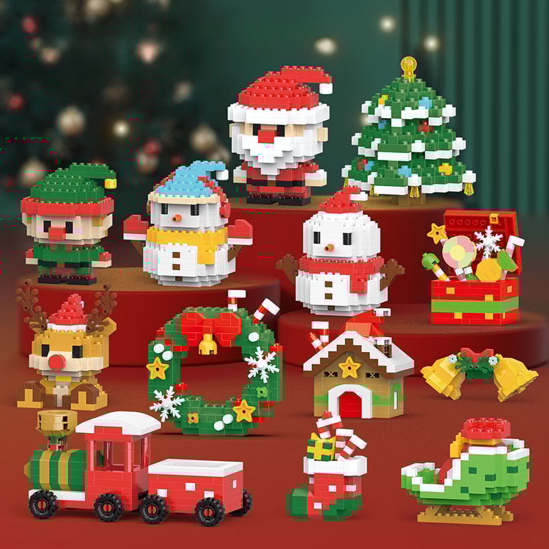🔥Last Day 50% OFF🎄Santa Claus Design Building Blocks Toy