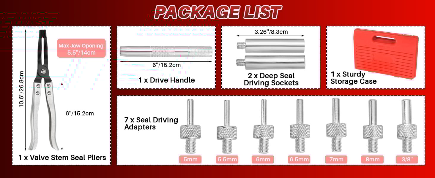  Valve Stem Seal Remover and Installer