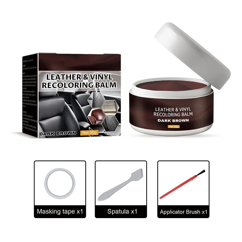 2026 HOT SALE50K+ SOLD! 50% OFF! Leather Repair Paste – Fills scratches & scuffs, restores texture. Available in multiple colours. Save your favourite sofa! - Dark Brown / Buy 1