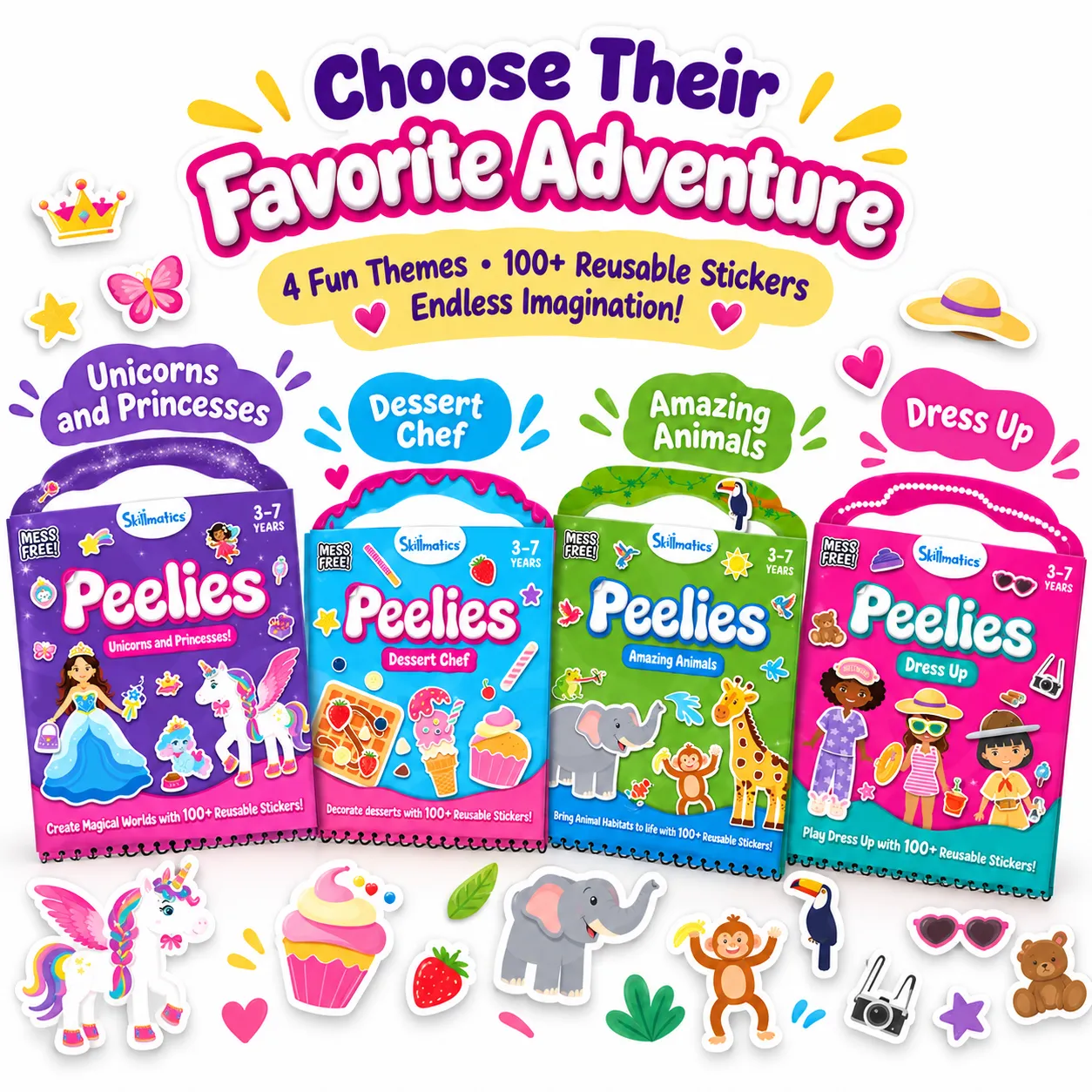 Reusable sticker activity examples