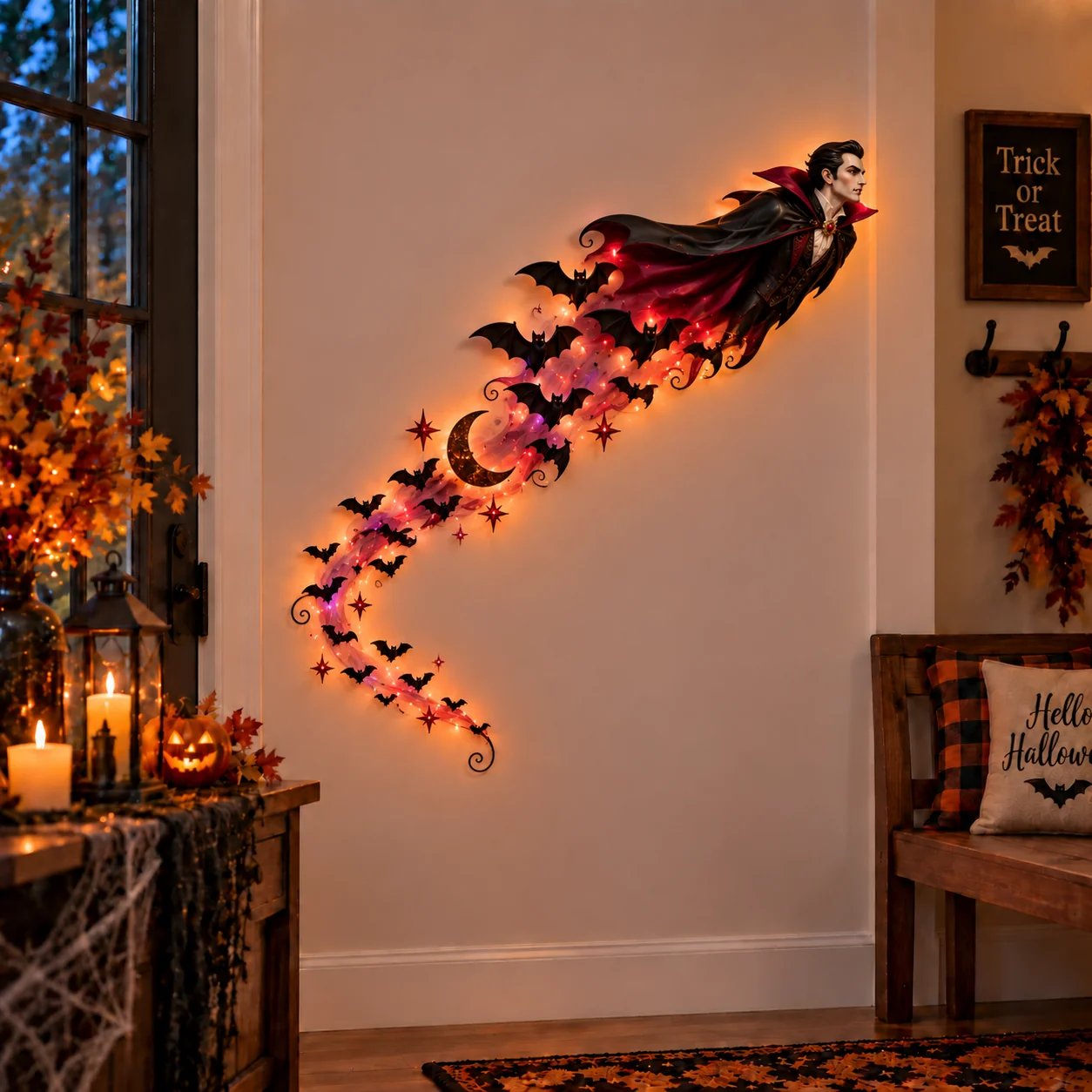 🦇 Vampire Bat Halloween Magic Trail wall decoration