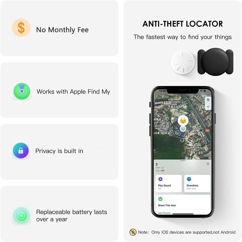 Product Introduction of GPS Tracker for Car,Mini Trackers Device with Weatherproof Magnetic Case-No Monthly Fee-Best Hidden GPS Trackers,Anti-lost Device,Works with Apple Find My 2 Product Introduction of GPS Tracker for Car,Mini Trackers Device with Weatherproof Magnetic Case-No Monthly Fee-Best Hidden GPS Trackers,Anti-lost Device,Works with Apple Find My 2