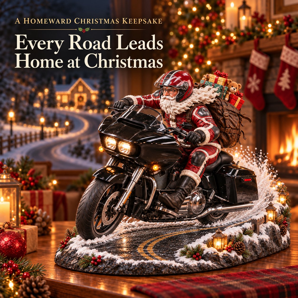 🏍️🎄 Christmas Sale: 49% OFF – Santa’s Ride Home Keepsake