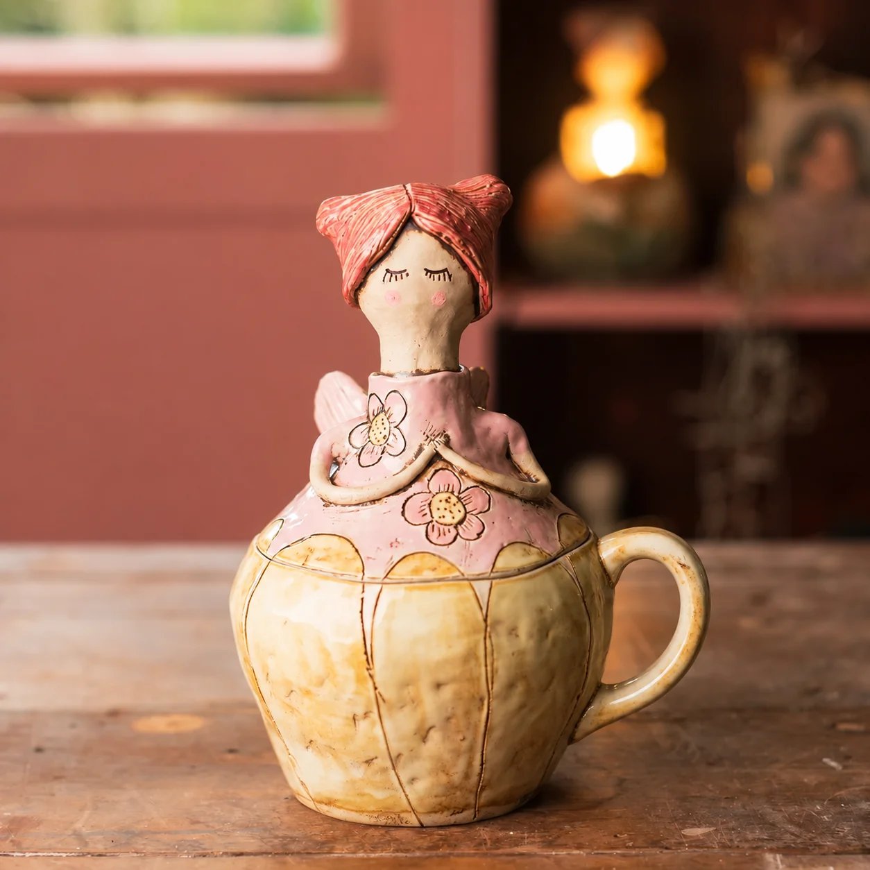 Daisy fairy storage jar and mug