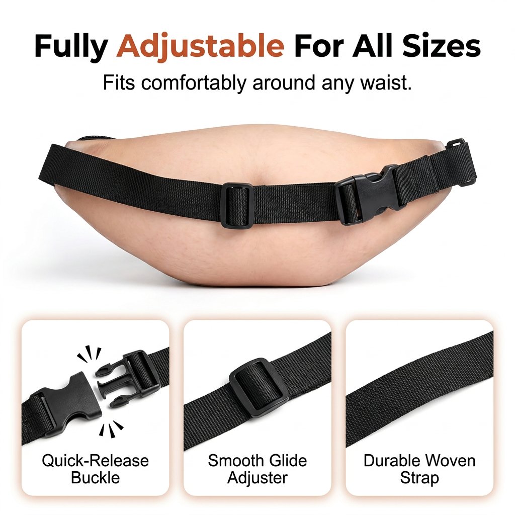 Adjustable strap and quick-release buckle