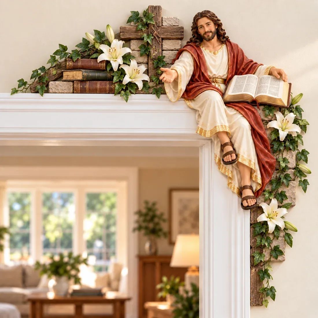 Bread of Blessing Jesus doorway design