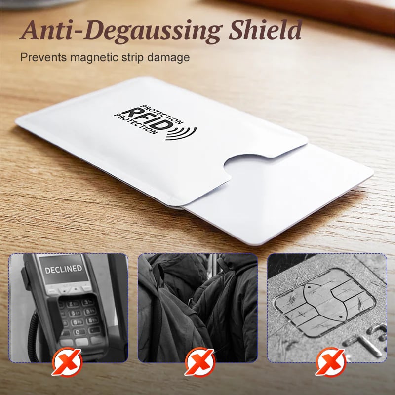 Anti-demagnetization card sleeve shield