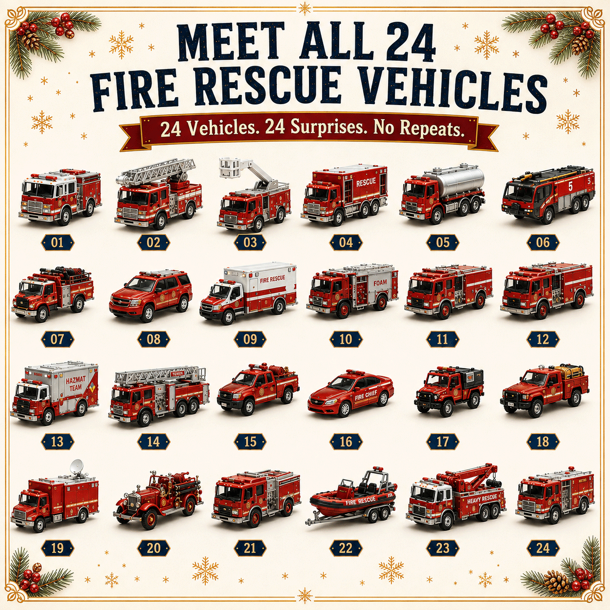 24-day Fire Rescue Christmas countdown