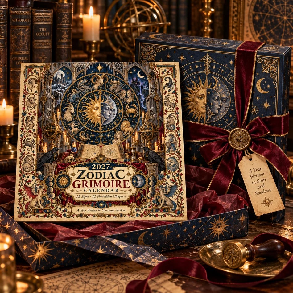2027 Zodiac Grimoire Calendar gift scene