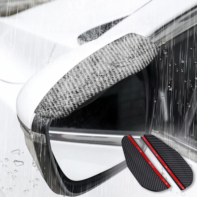 Flexible PVC car mirror rain visor