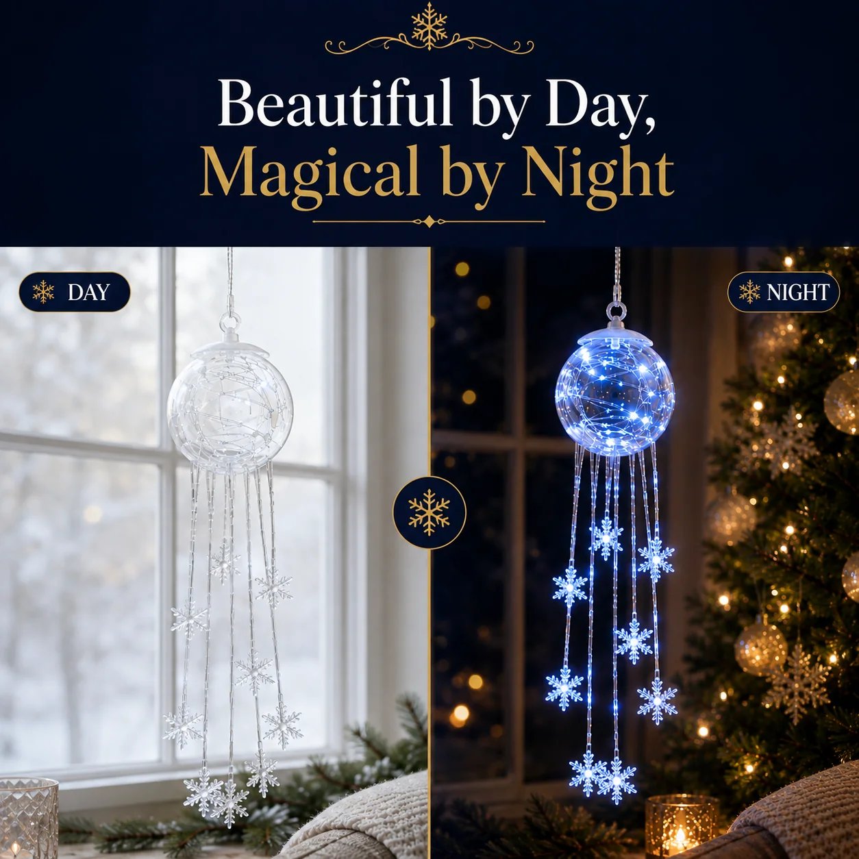 Icy Glow Hanging Ornament product design