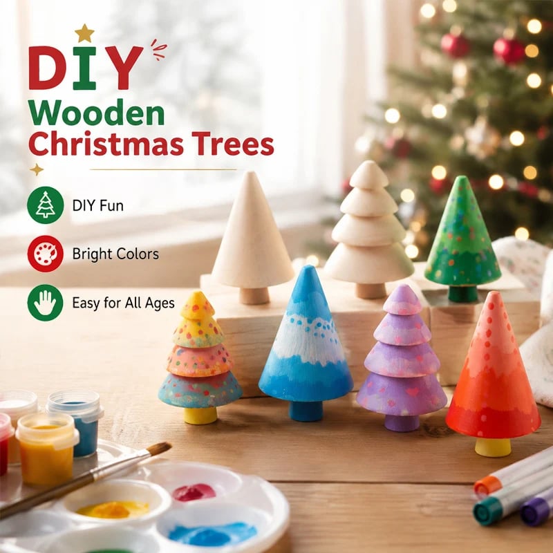 DIY wooden Christmas tree