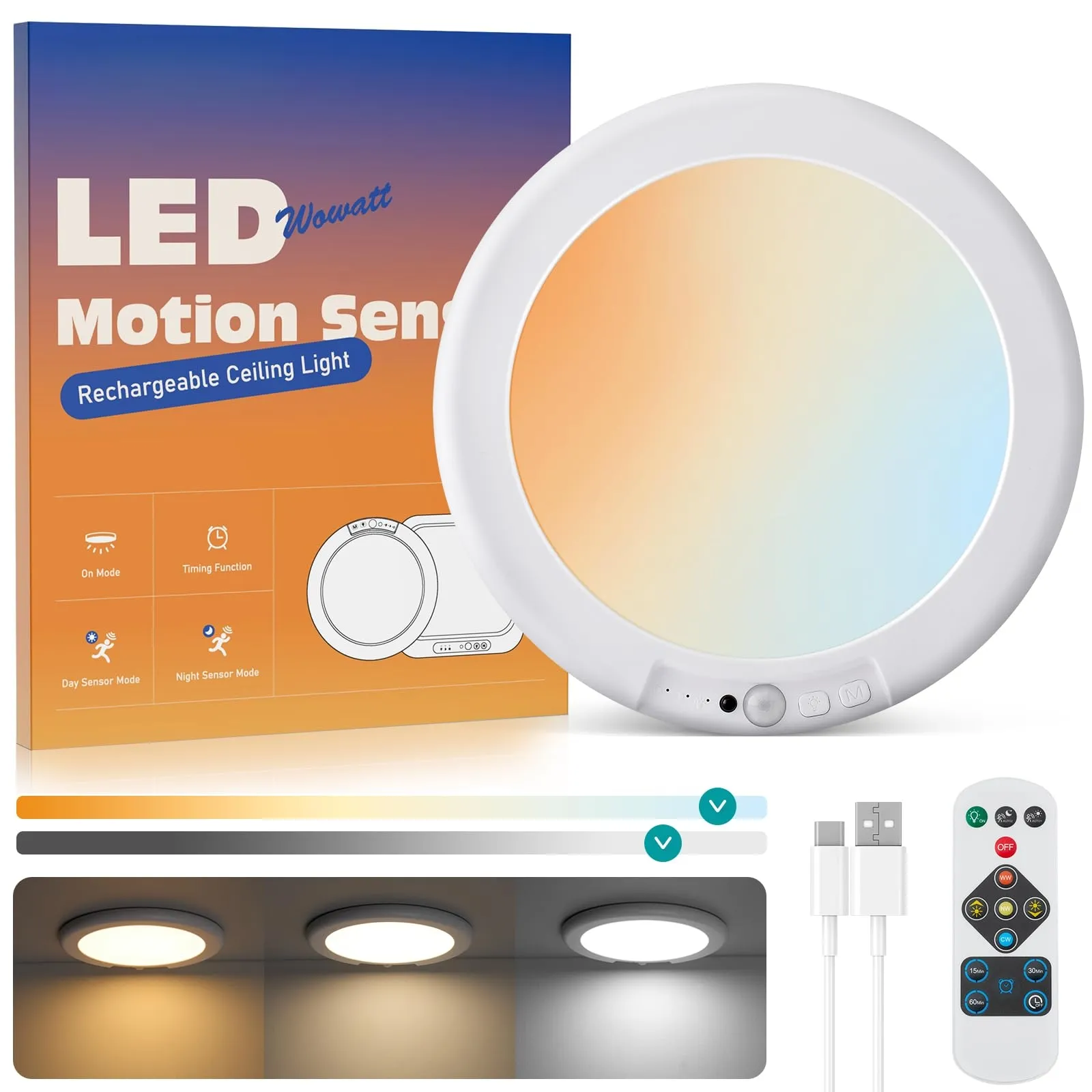 Rechargeable Ceiling Light Overview
