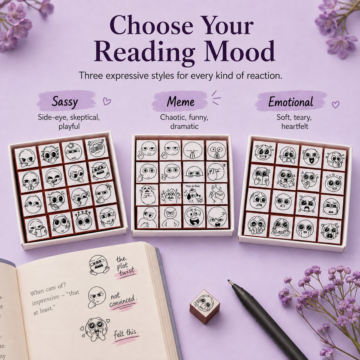 Compact stamp blocks