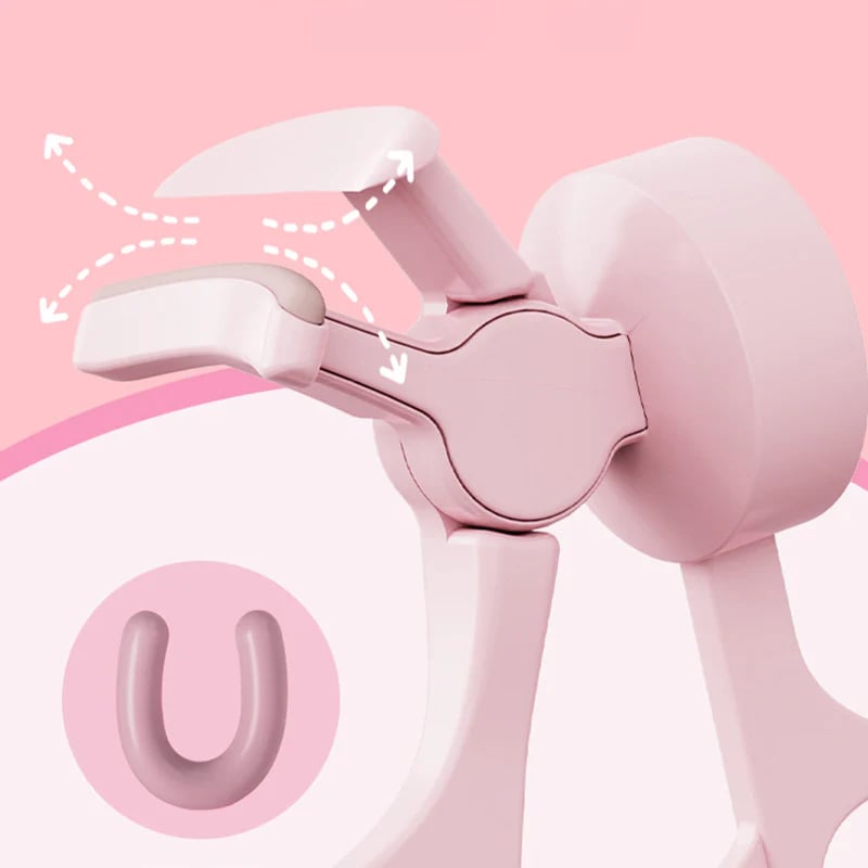 Curved heated eyelash curler design fits lash line for lifted curl