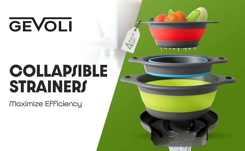 collapsible strainers maximize efficiency