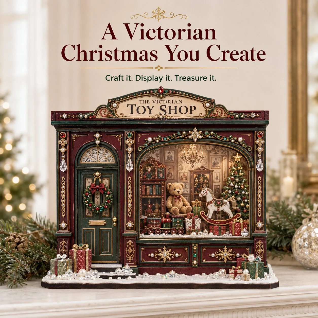 Christmas miniature toy shop