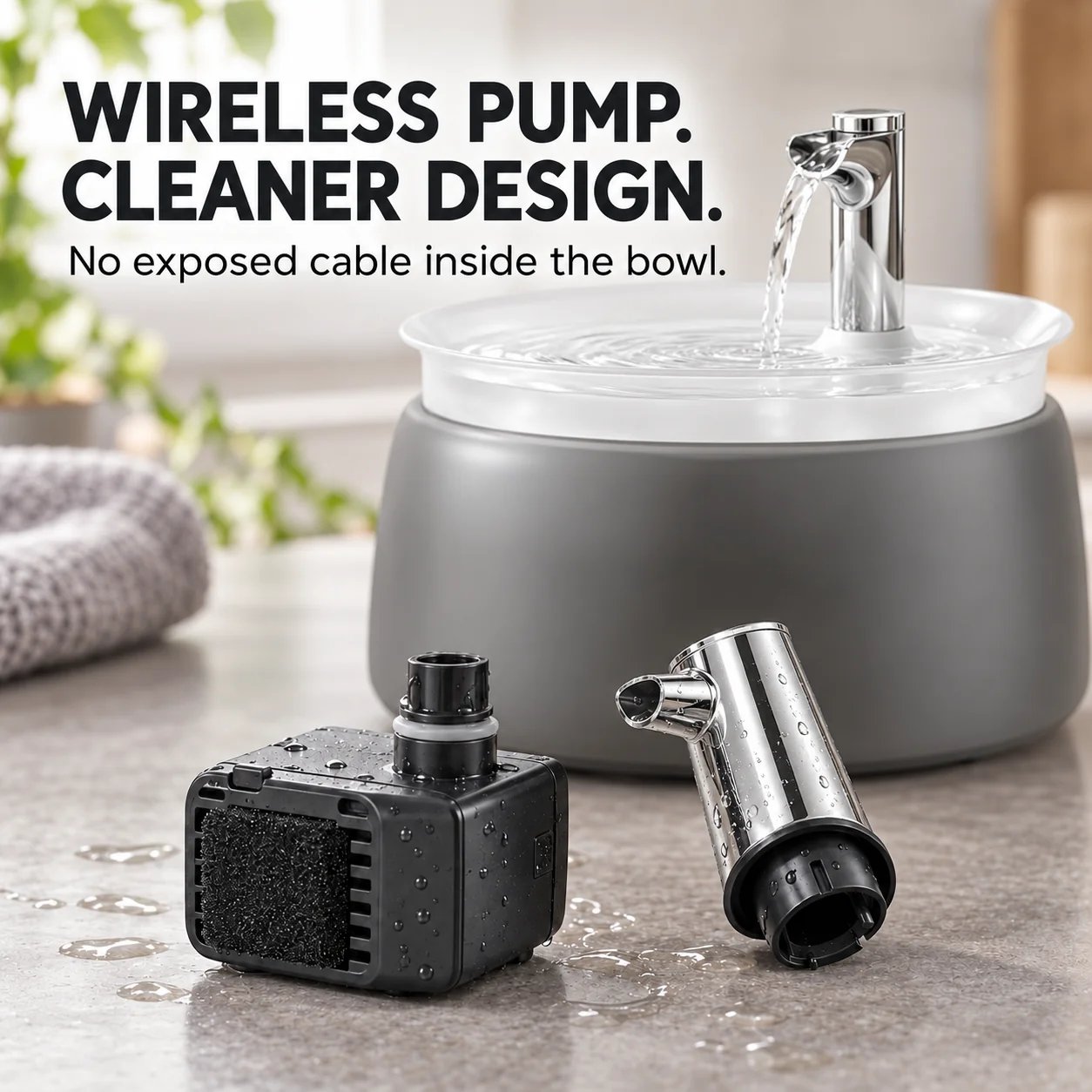 Pet water fountain color options
