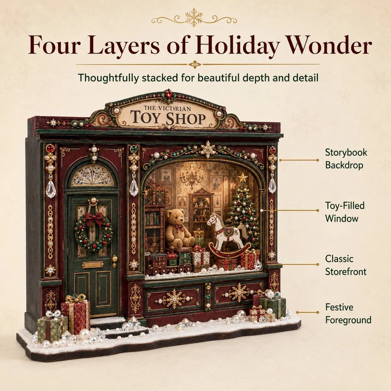 Victorian Christmas craft details