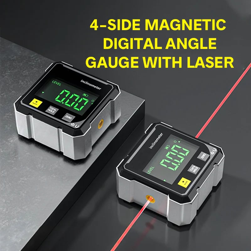 Professional dual-laser digital angle gauge