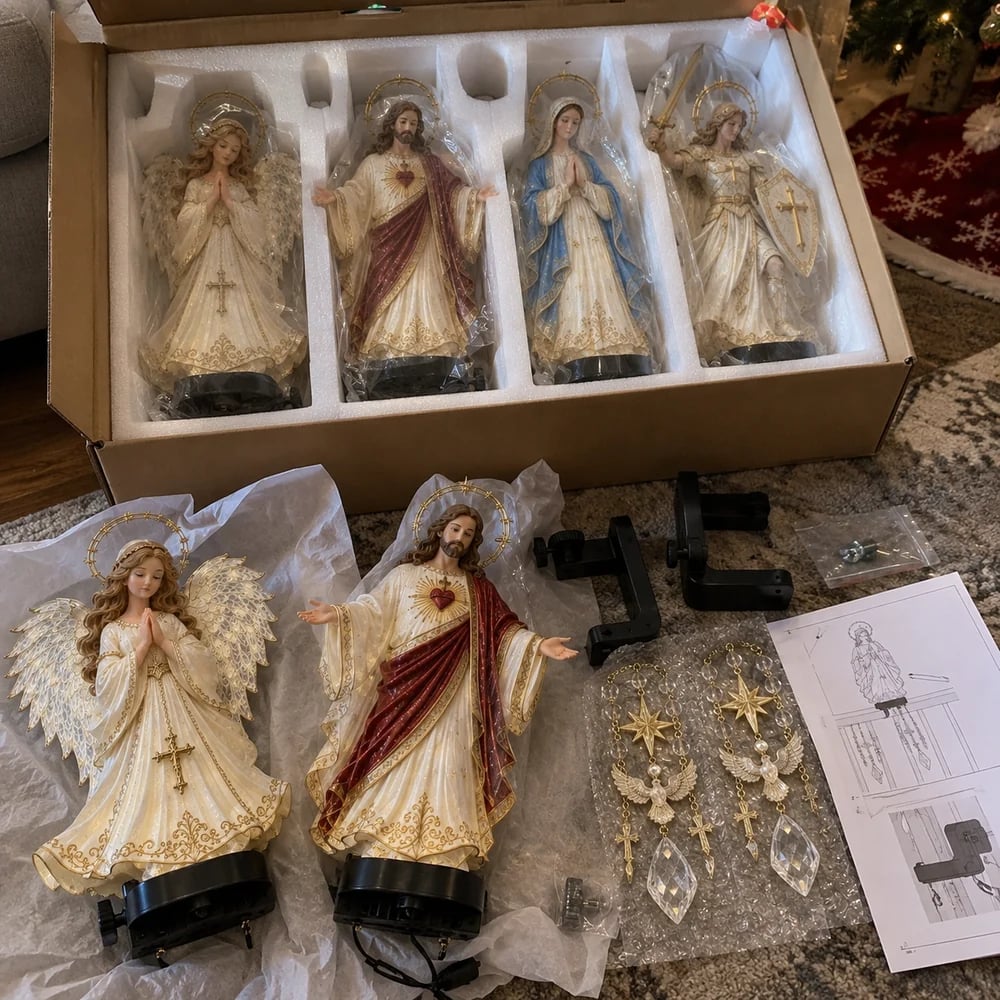 Customer photo of Sacred Christmas Railing Lights