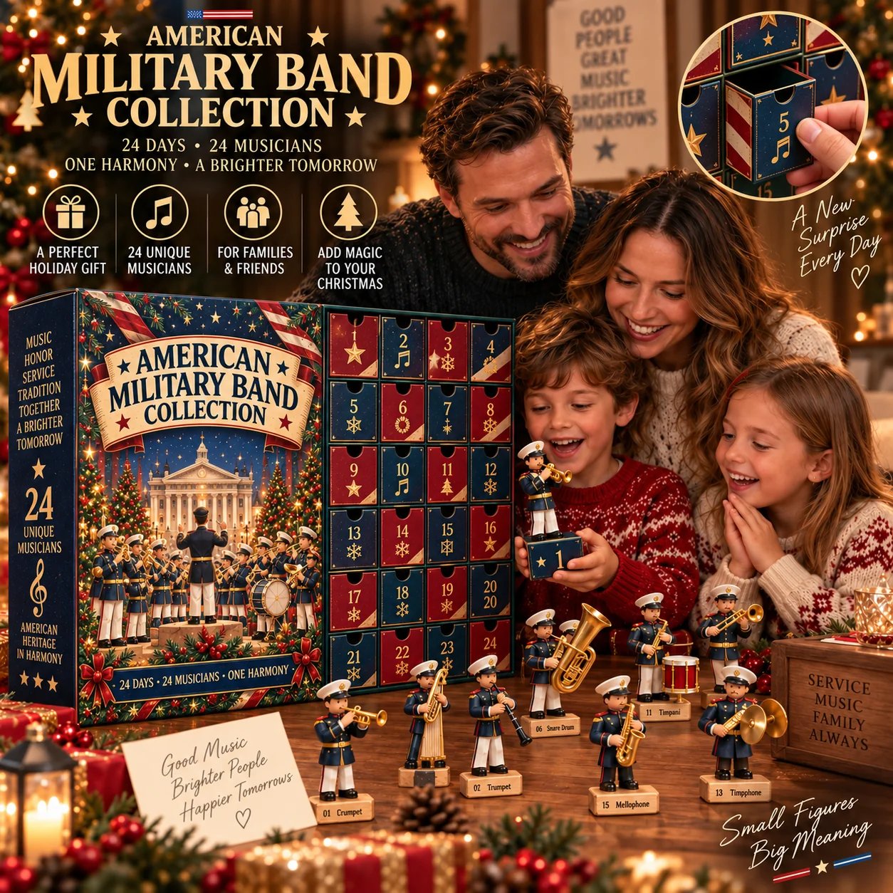 Service inspired musician Christmas collection