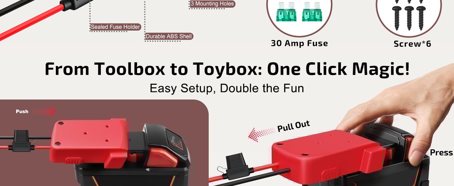 18V for Milwaukee M18 Battery Adapter for Power Wheels Power Tool Drill Battery Adapter