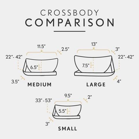 Portland Leather Koala Sling Bag – Premium Leather Crossbody Shoulder Bag for Travel & Everyday Carry – Adjustable Strap, Magnetic Closure