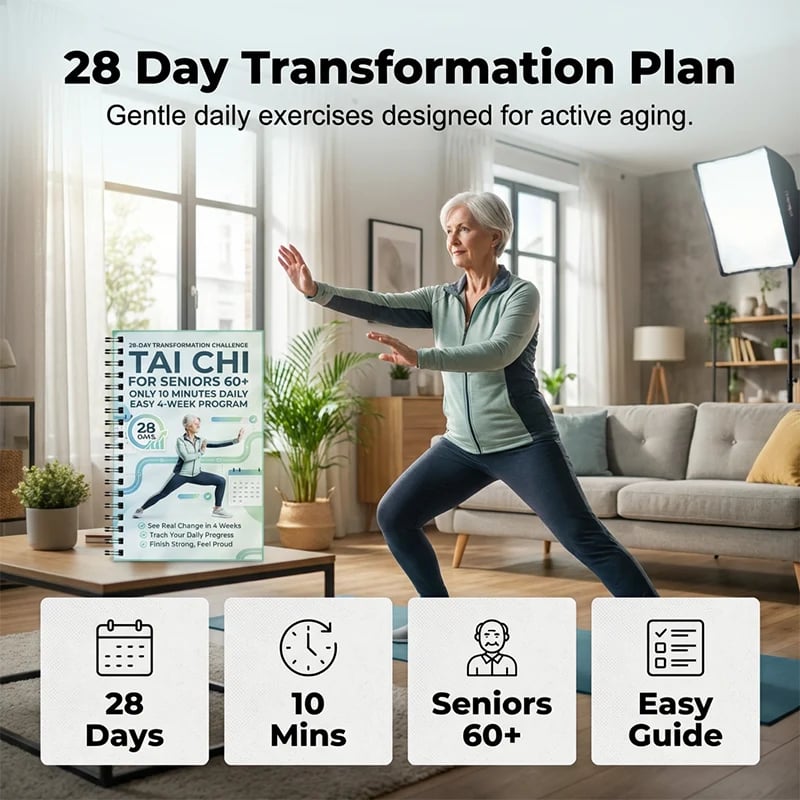 28-day Tai Chi practice book for beginners and seniors