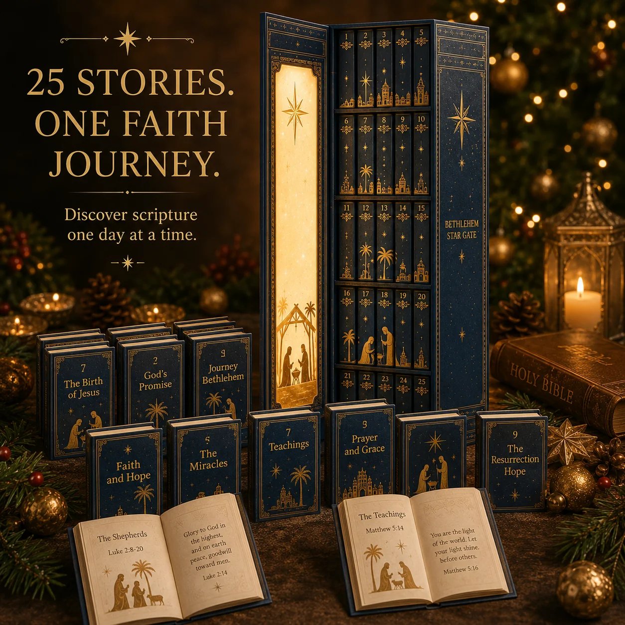 Bethlehem Star Gate collection of 25 Scripture story mini books