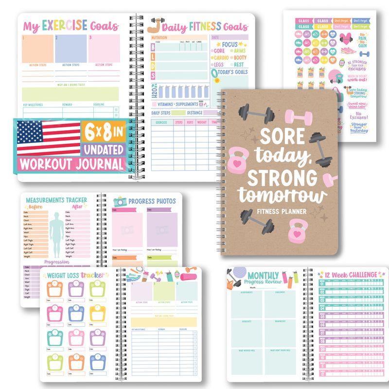 Health & Fitness Journal 2026 |  Exercise Planner & Weight Loss Tracker