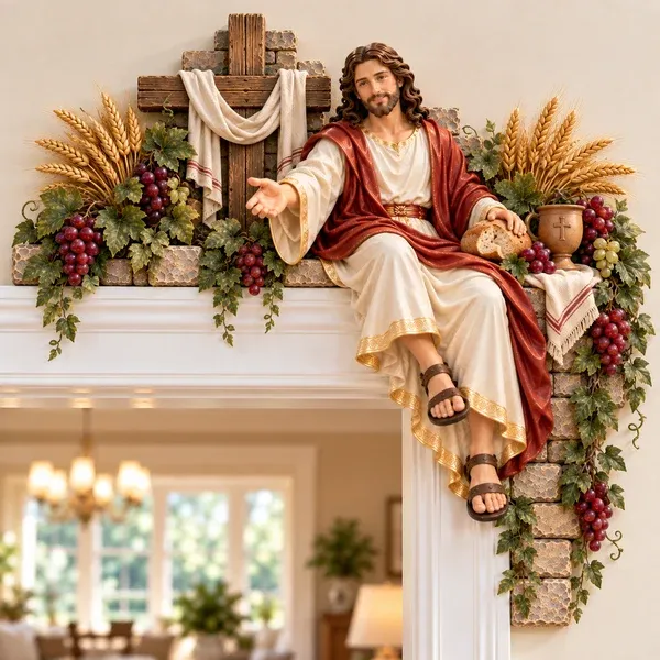 The Carpenter Jesus doorway corner design
