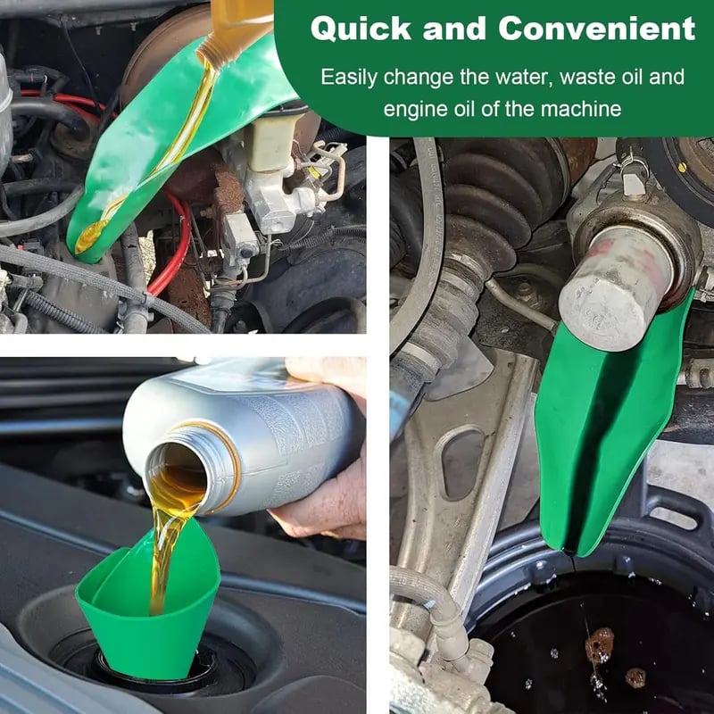 Smooth surface flexible drainage funnel