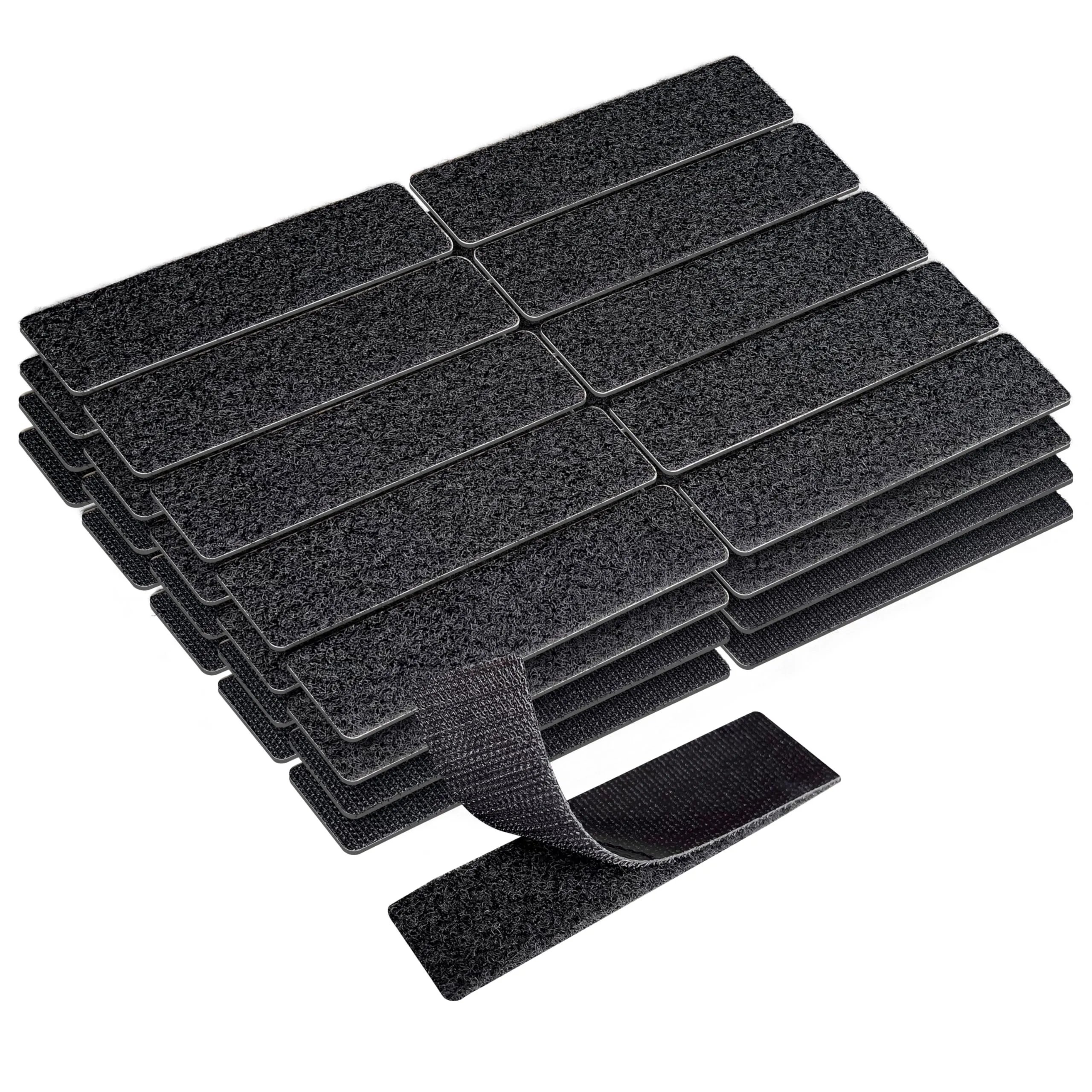 40 Sets Heavy Duty Hook and Loop Strips 1x4 inch