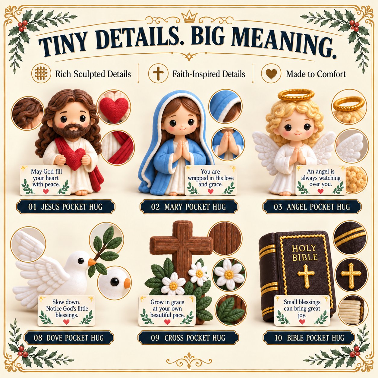 Faith-filled Pocket Hugs calendar presented as a meaningful Christian gift