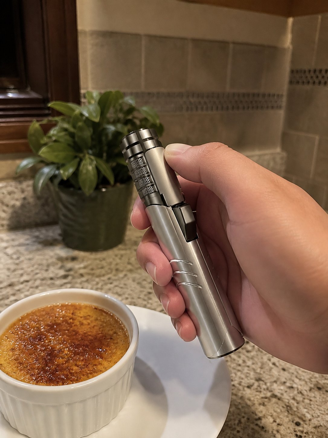 Torch used for dessert finishing
