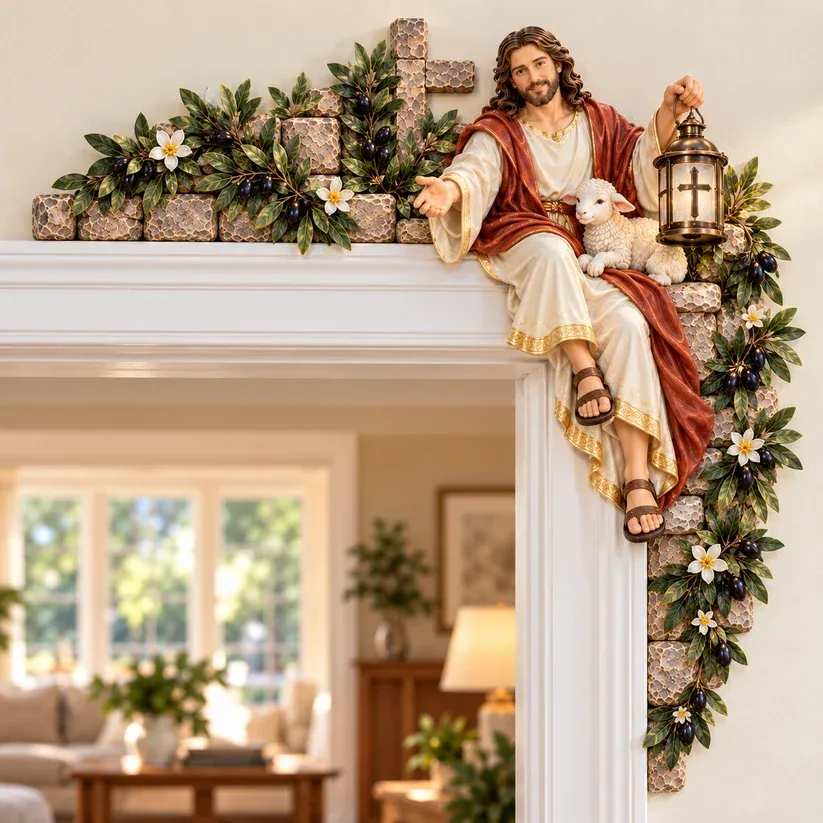 Word at Your Door Jesus Bible doorway decor