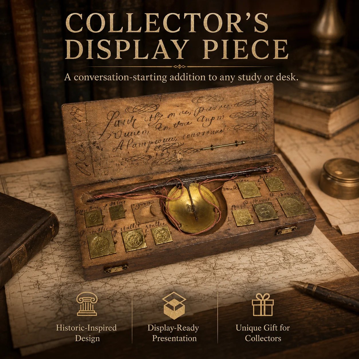 Antique Merchant's Money Scale displayed as historical collector decor