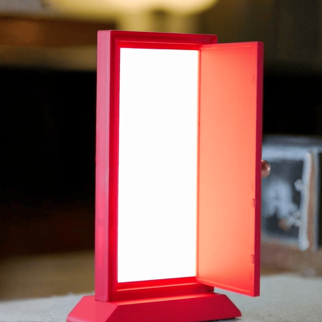 Mini door ambient night light in a room setting