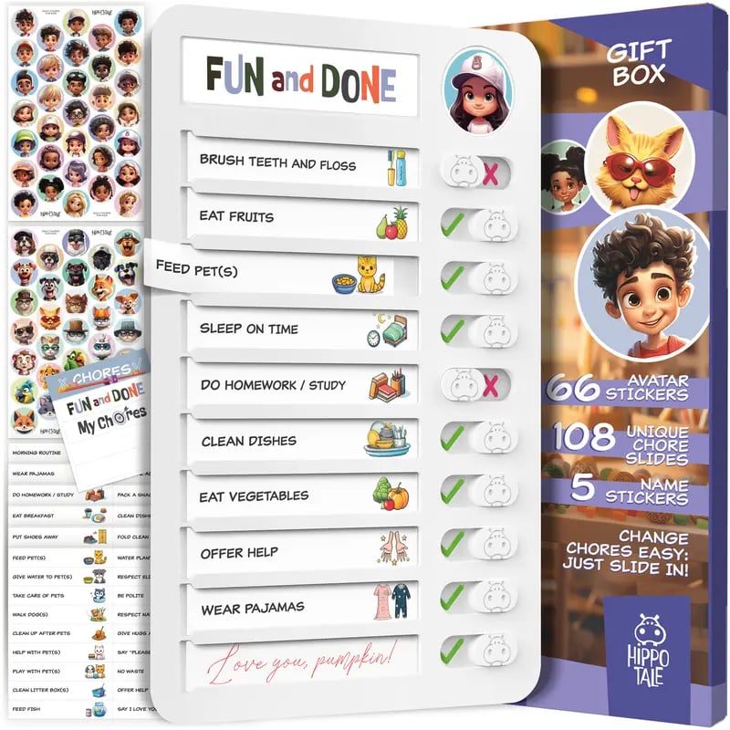Customizable slides and avatar stickers
