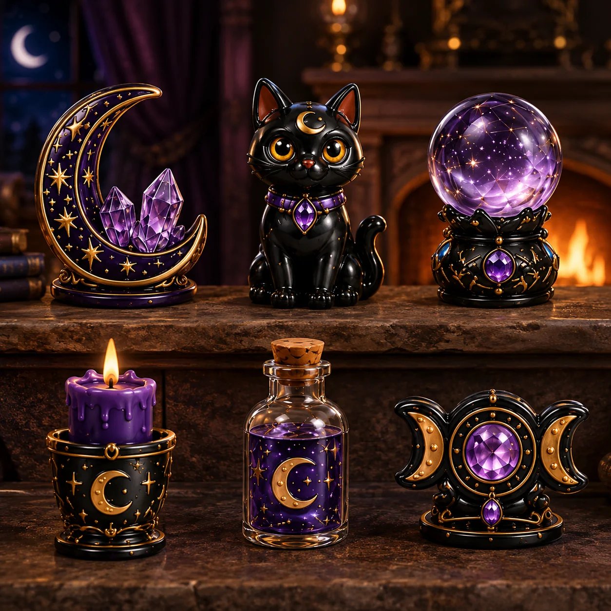 Mystical fantasy miniatures