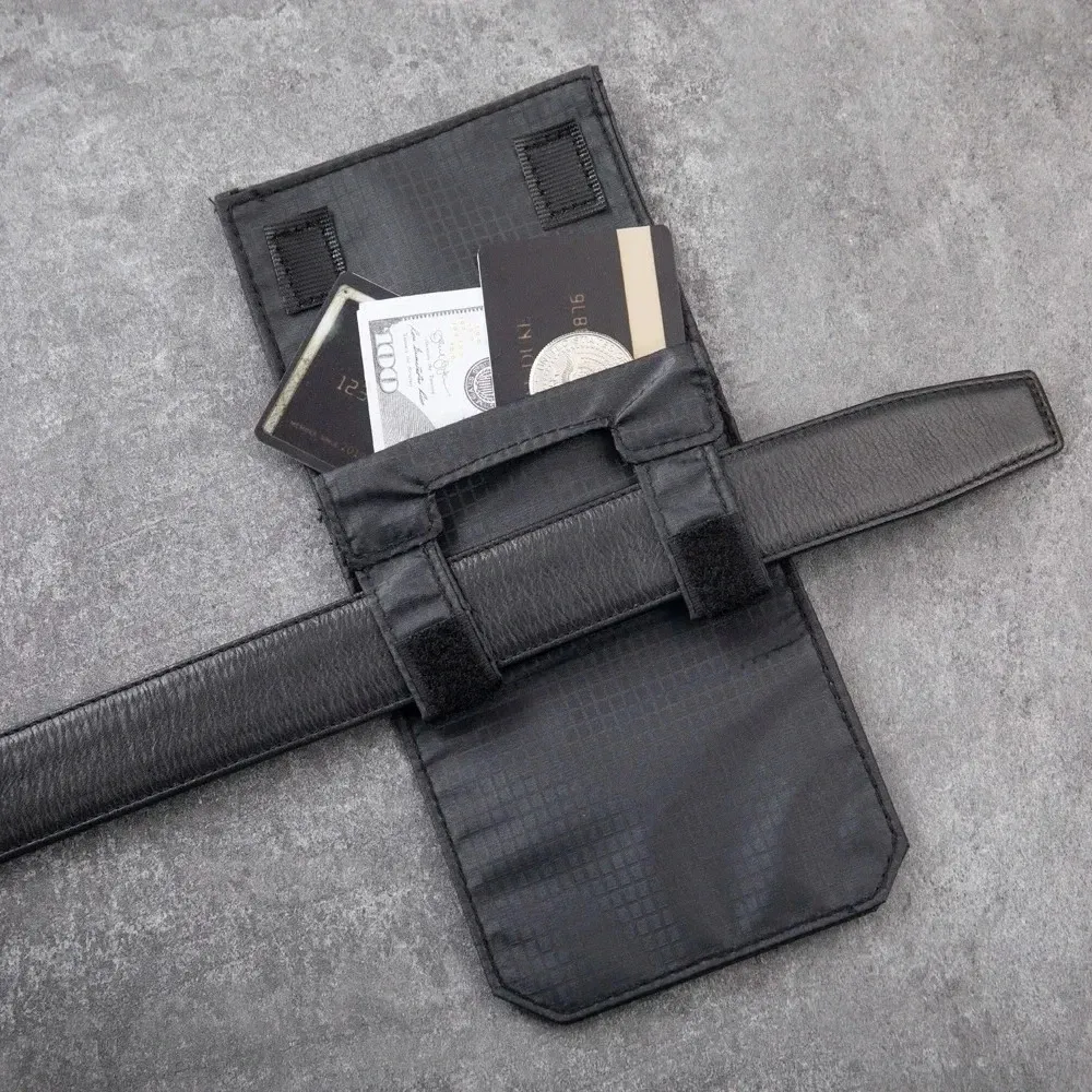 Hidden belt wallet travel photograph