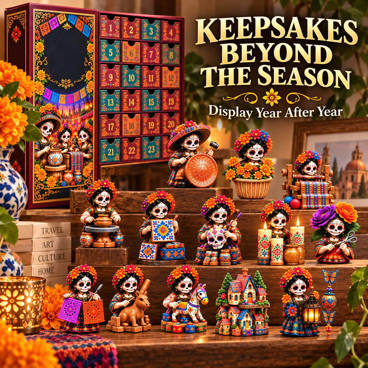 Miniature seasonal display collection