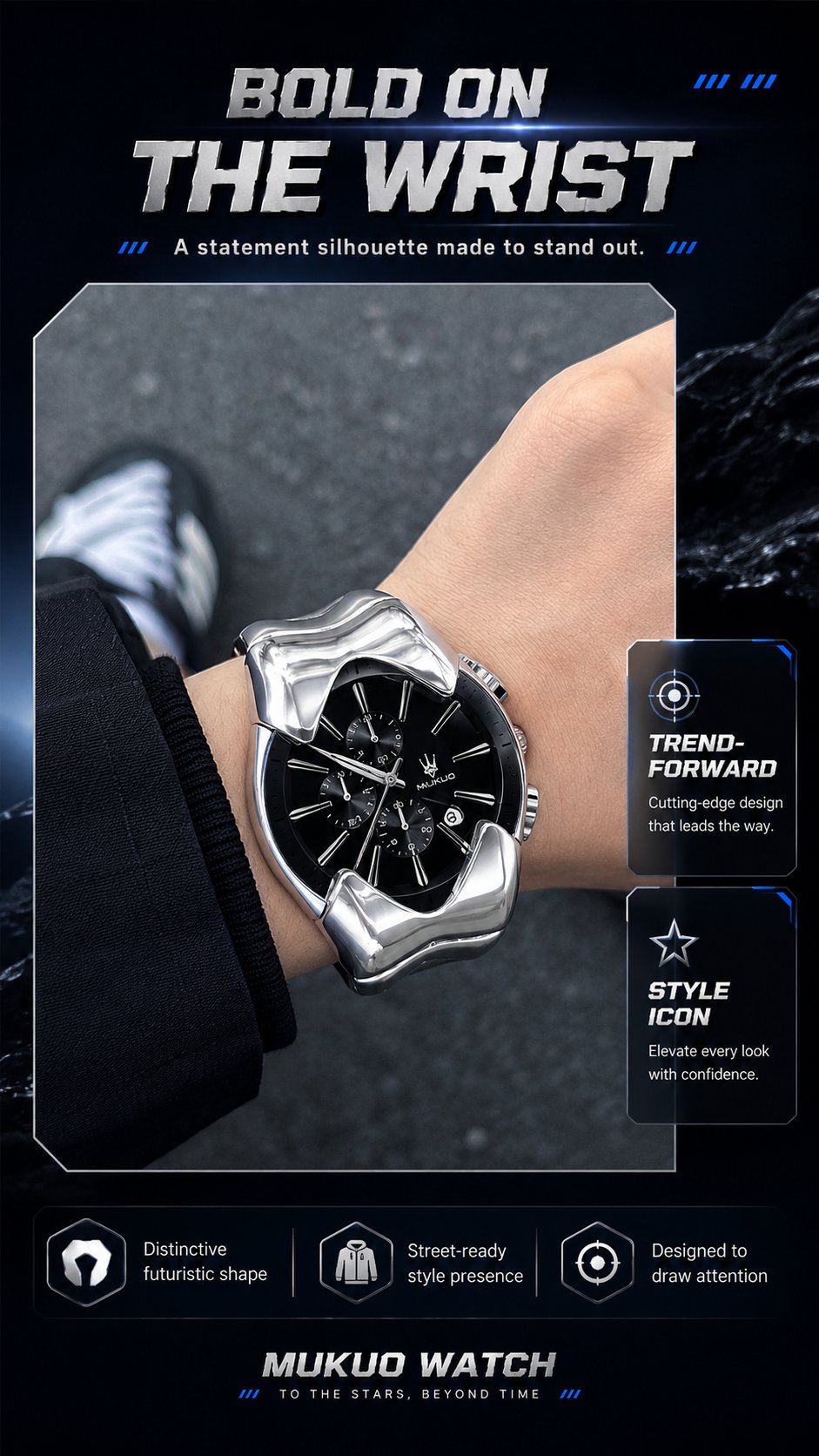Watch dimensions and technical product parameters