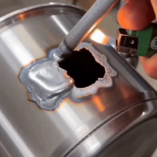 Low melt easy welding rods with a lighter