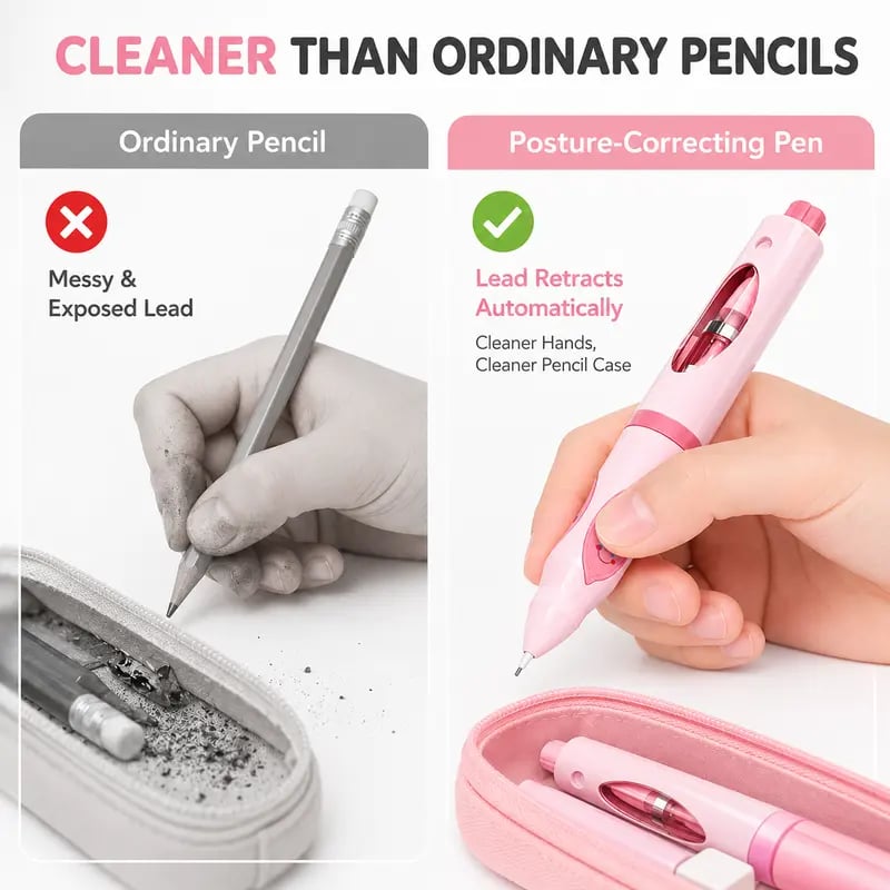 Comparison between ordinary pencil and ergonomic grip activated writing aid