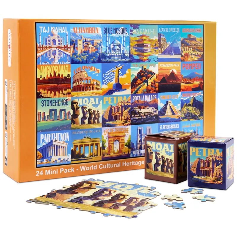 24 World Heritage mini pack jigsaw puzzle
