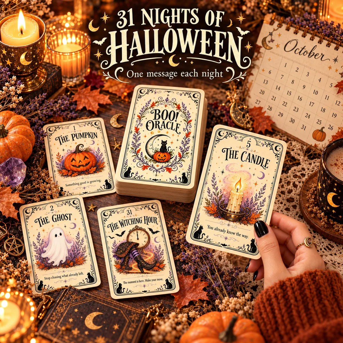 31 nights of Halloween oracle card ritual