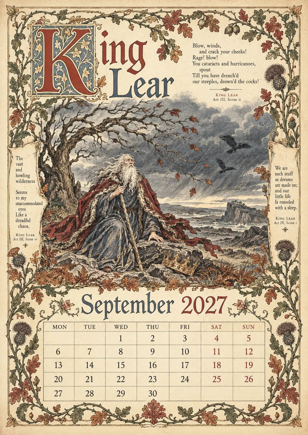 September — King Lear