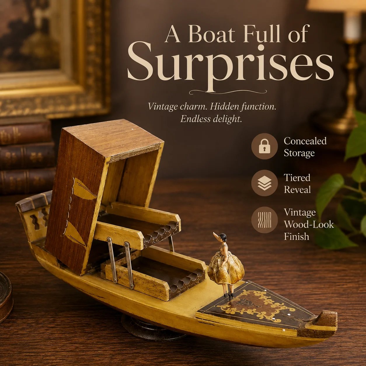Vintage Gondola music box condition and age details